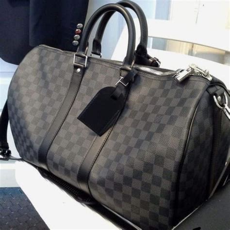 lv duffle bag black